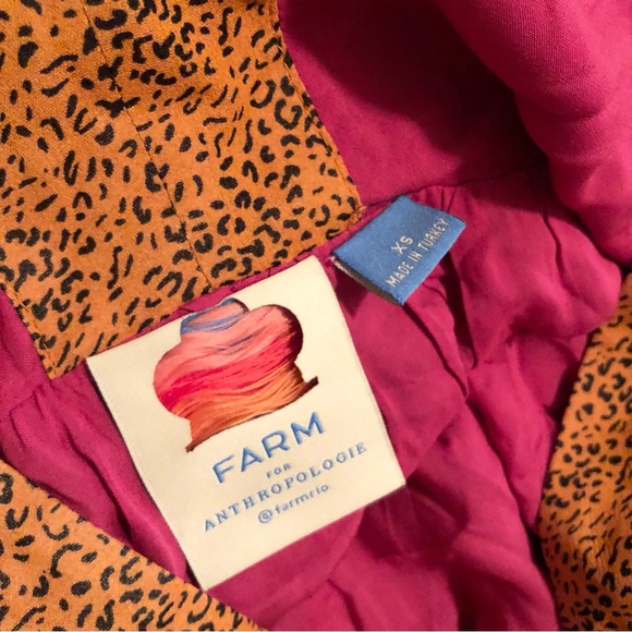 Farm Rio Cheetah Pink Banana Maxi Dress - Picture 7 of 8